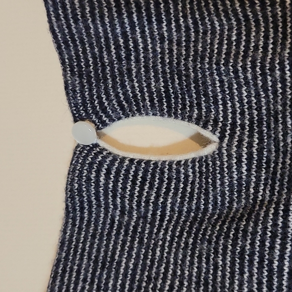 J.Crew Wool Blend Striped Jeweled Peter Pan Collar Sweater Small - Picture 13 of 14